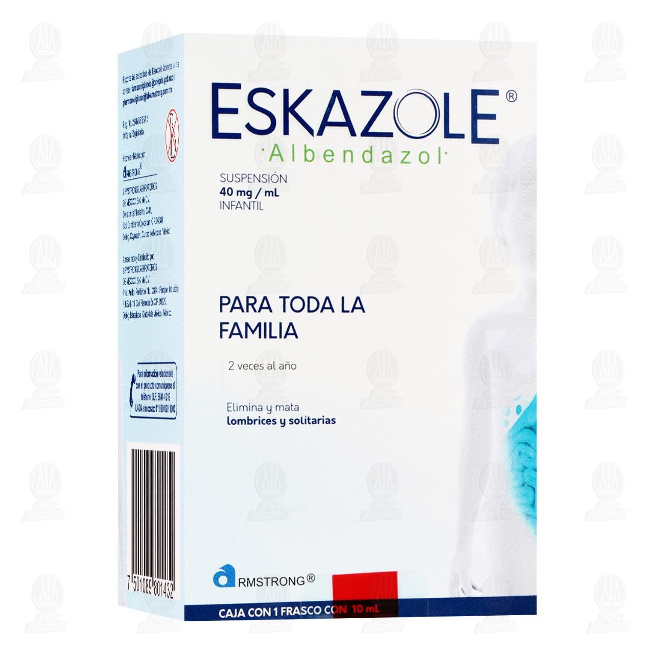 Eskazole Suspensi&oacute;n Infantil 40mg/ml, 10 ml. image number 0