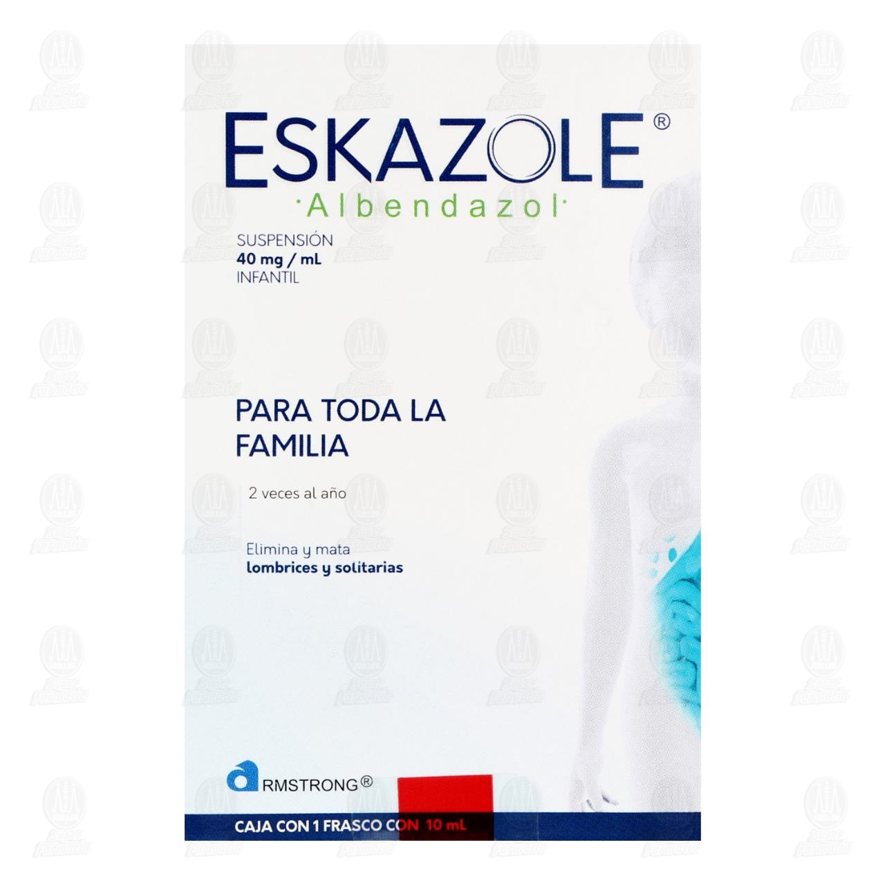 Eskazole Suspensi&oacute;n Infantil 40mg/ml, 10 ml. image number 1