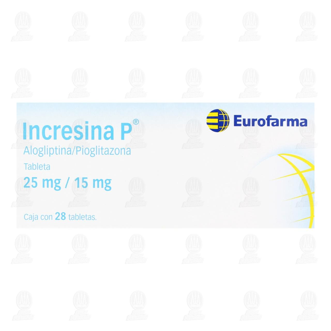 Incresina P 25mg/15mg, 28 Tabletas. image number 1