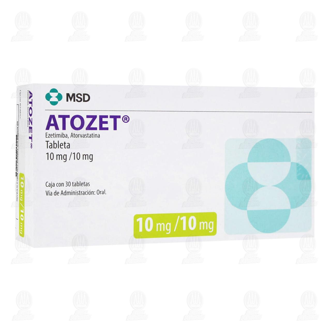 Atozet 10mg/10mg, 30 Tabletas. image number 0