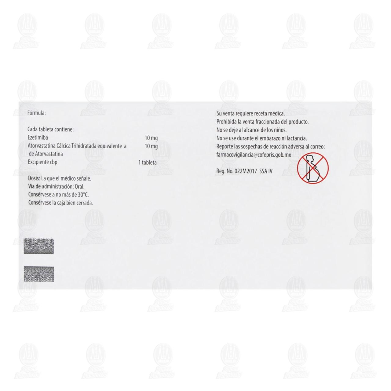 Atozet 10mg/10mg, 30 Tabletas. image number 2