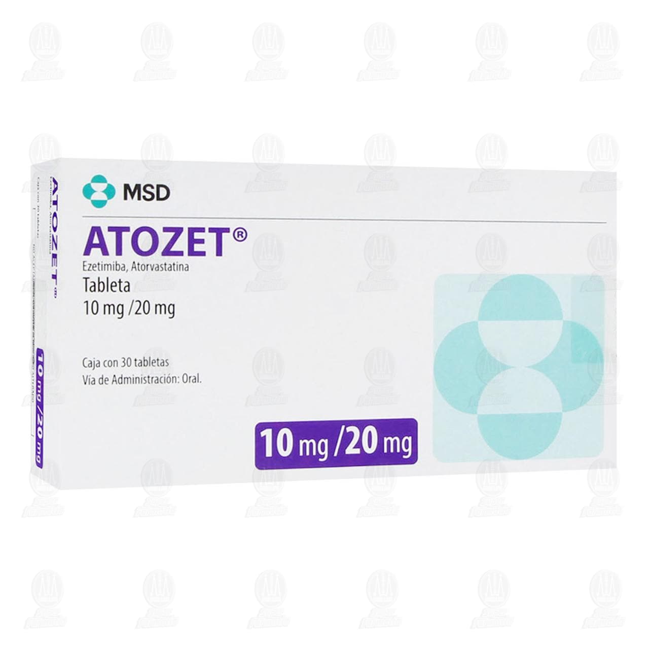 Imagen para Atozet Ezetimiba, Atorvastatina Tableta 10 Mg/ 20 Mg