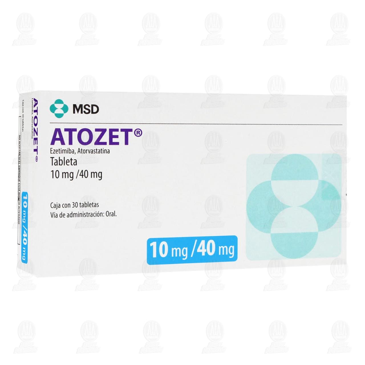 Atozet 10mg/40mg, 30 Tabletas. image number 0