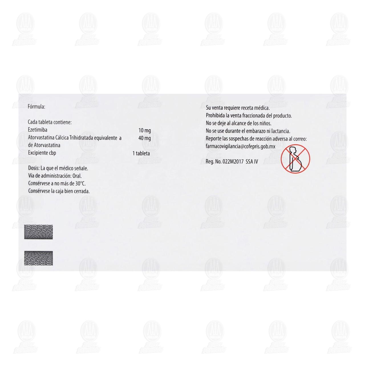 Atozet 10mg/40mg, 30 Tabletas. image number 2