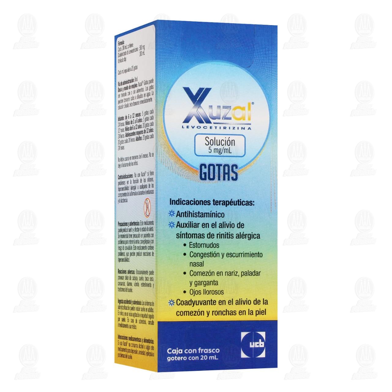 Xuzal Soluci&oacute;n Gotas 0.5 mg, 20 ml.