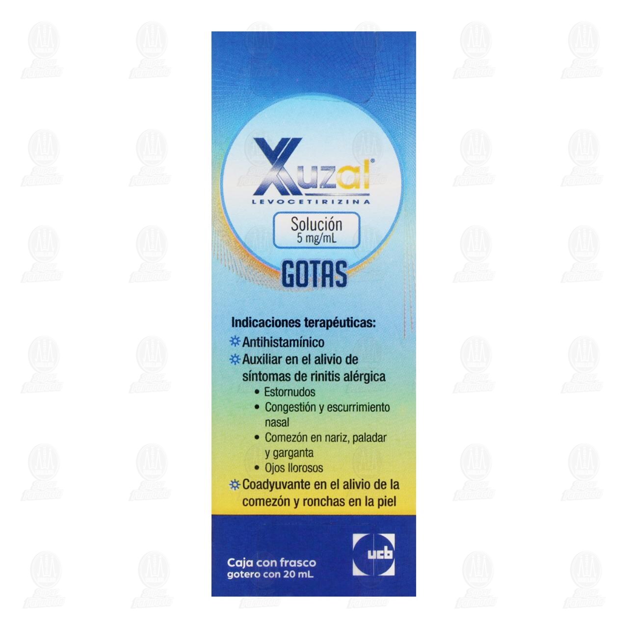 Xuzal Soluci&oacute;n Gotas 0.5 mg, 20 ml. image number 1