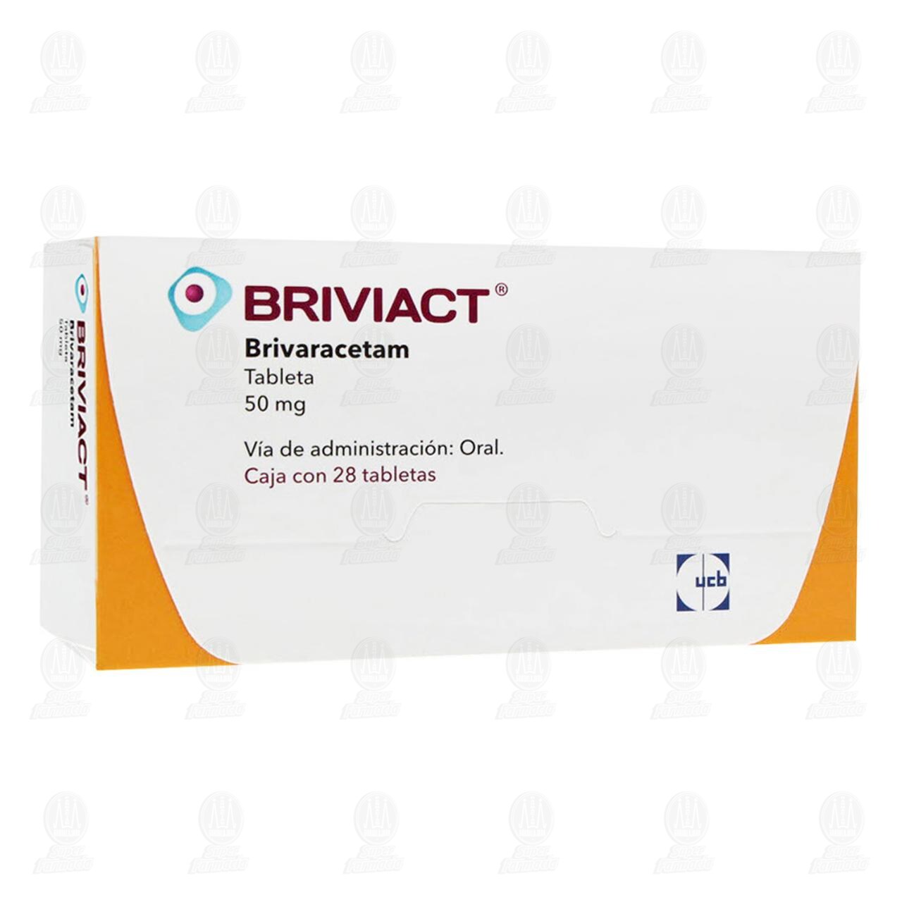 Briviact 50 mg, 28 Tabletas. image number 0