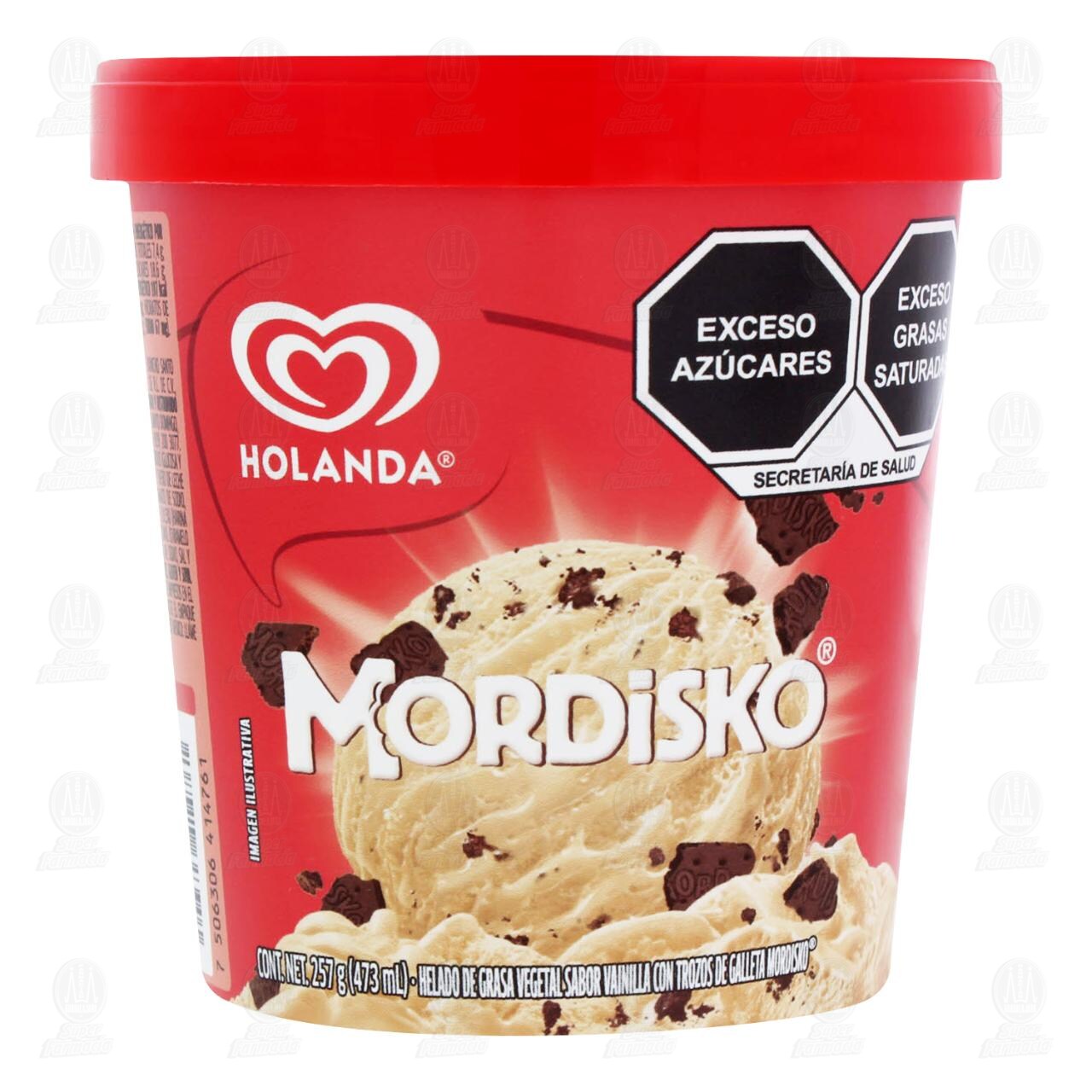 Helado Holanda Mordisko, 473 ml. image number 1