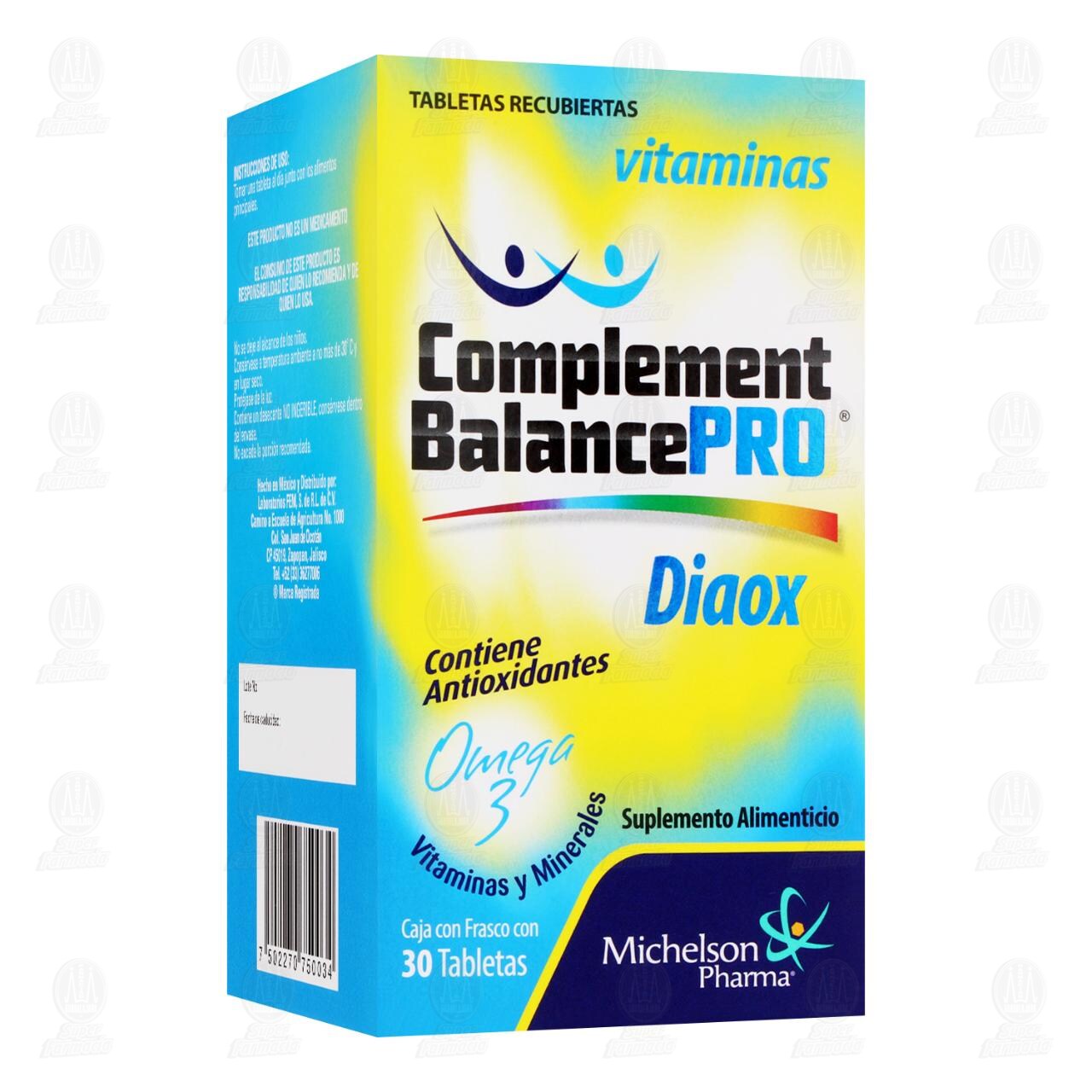 Complement Balance Pro Diaox, 30 Tabletas. image number 0