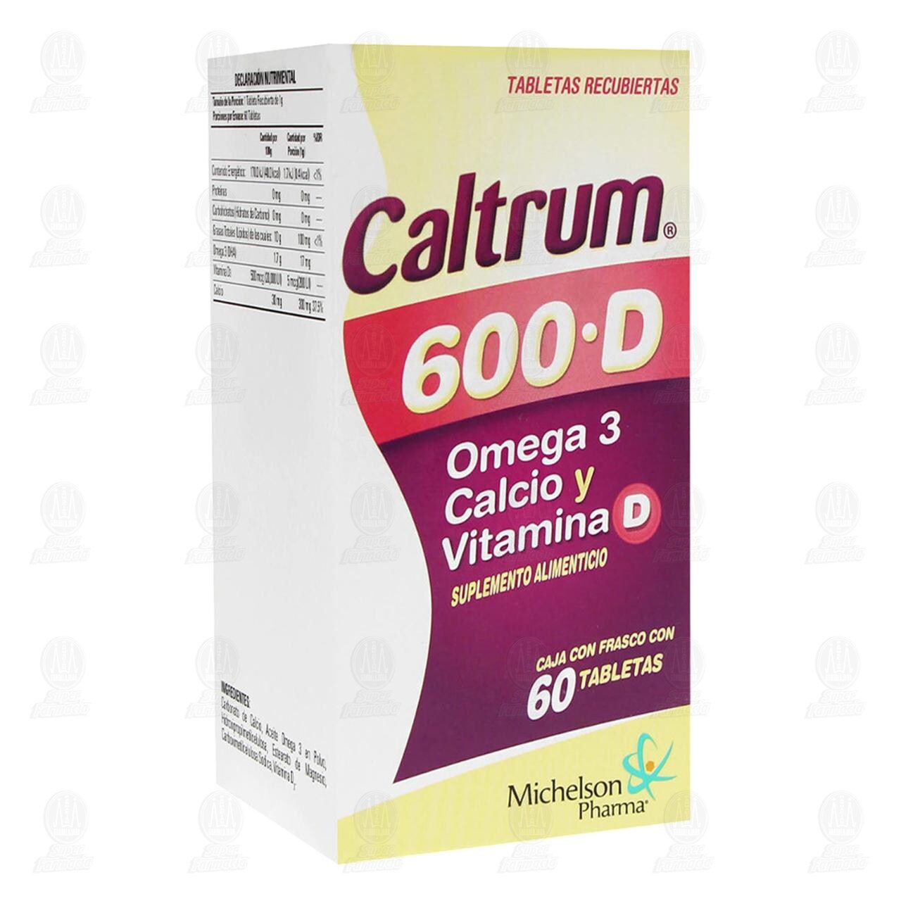 Caltrum 600-D, 60 Tabletas Recubiertas.