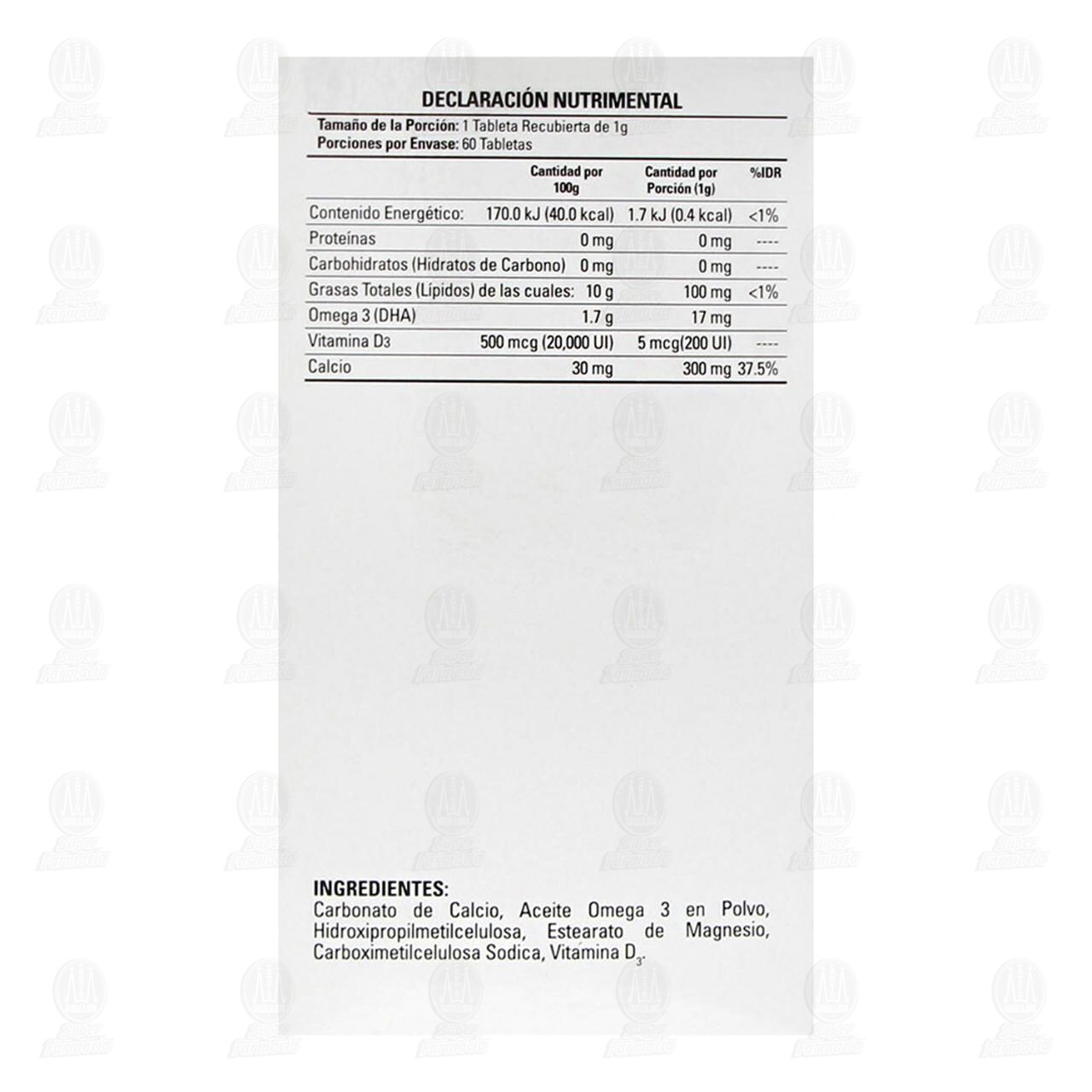 Caltrum 600-D, 60 Tabletas Recubiertas. image number 2