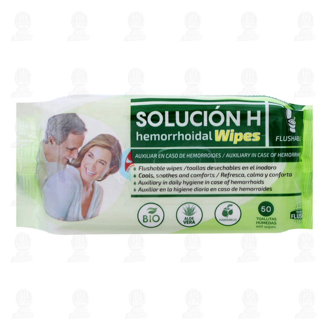 Solución H Hemorroidal Toallas, 50 pzas.