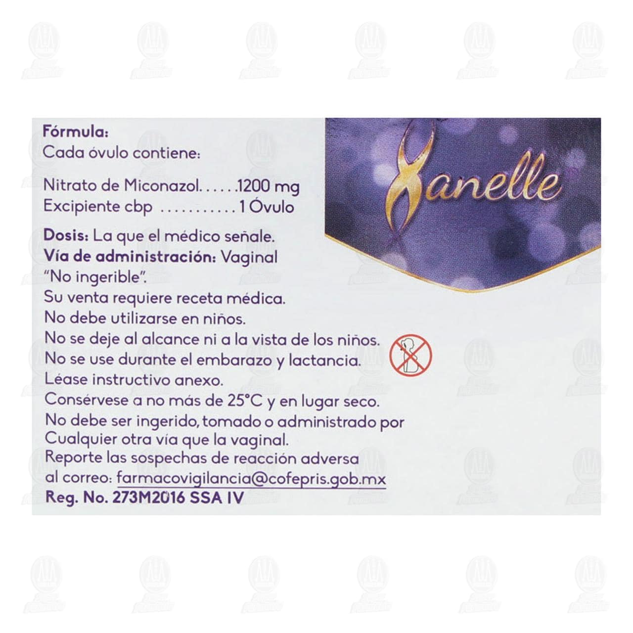 Xanelle 1200 mg, 1 &Oacute;vulo. image number 2