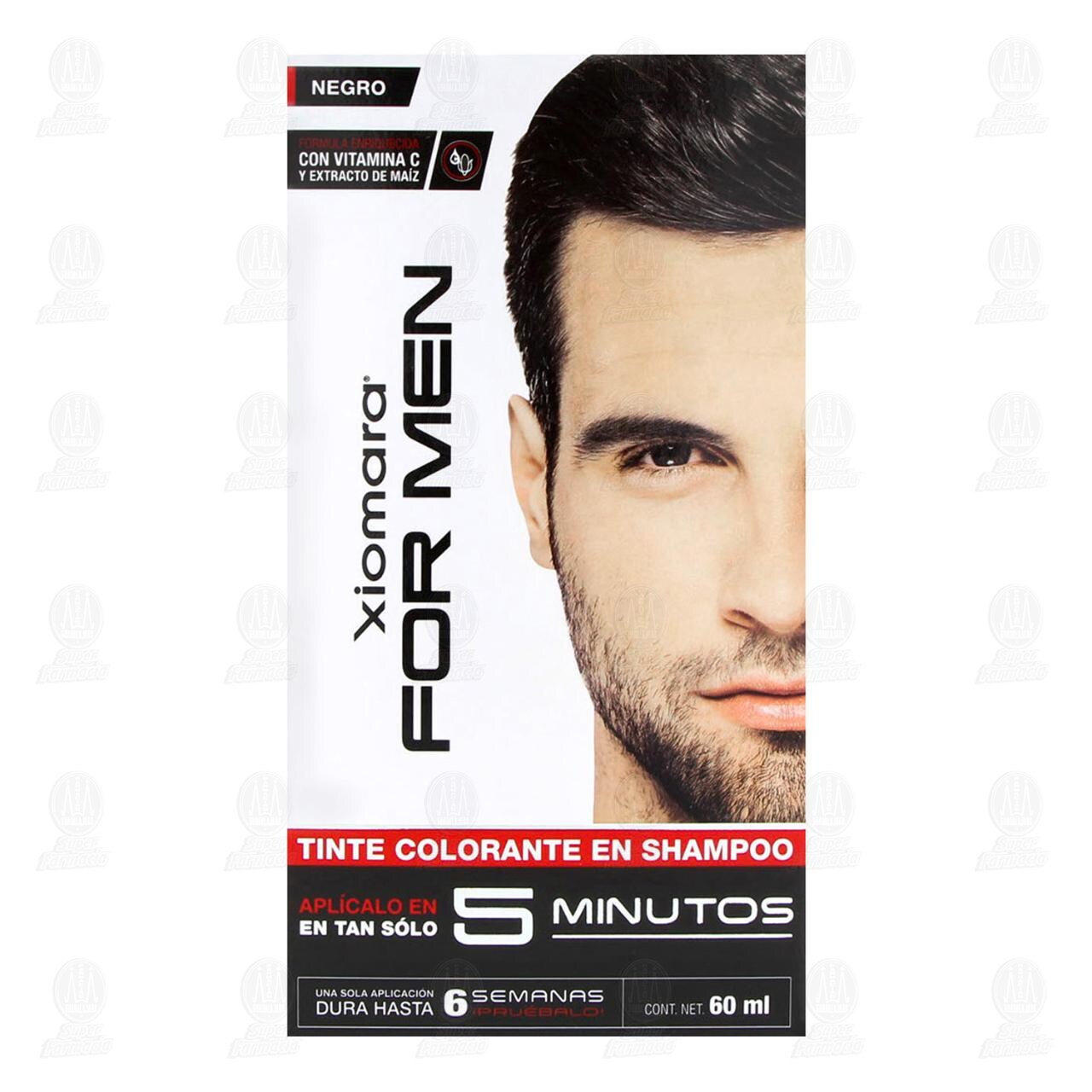 Tinte Shampoo Xiomara For Men Color Negro, 1 pz. image number 1
