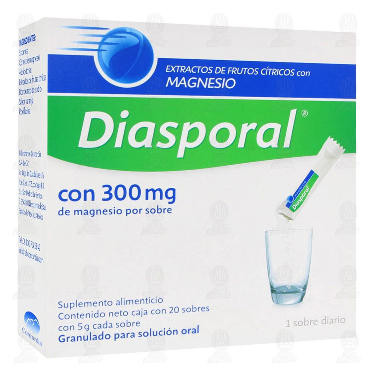 Diasporal 300 mg, 20 Sobres 5gr c/u. image number 0