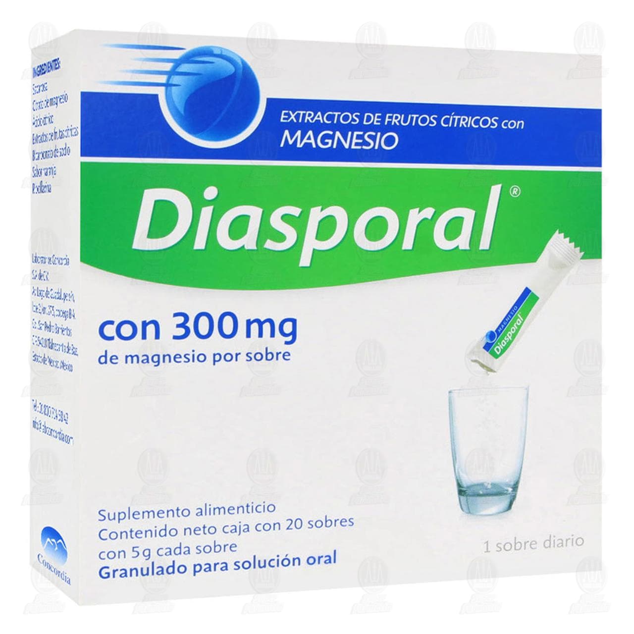 Diasporal 300 mg, 20 Sobres 5gr c/u. image number 0