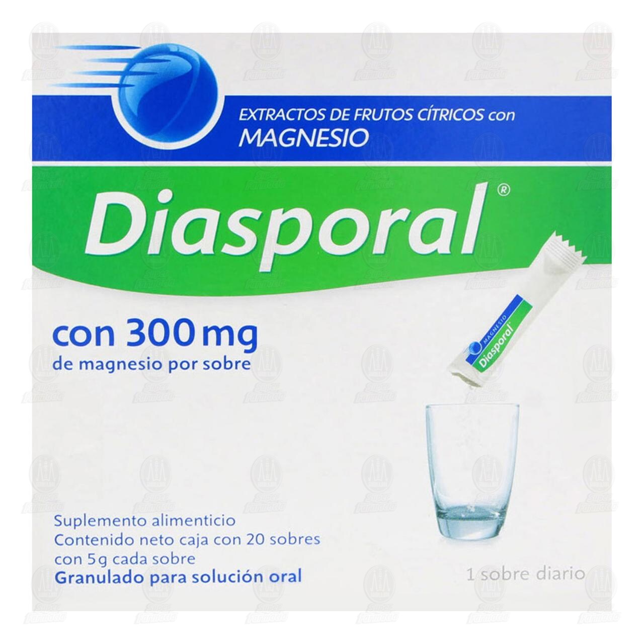 Diasporal 300 mg, 20 Sobres 5gr c/u. image number 1