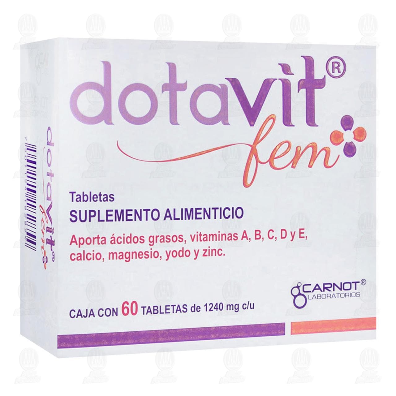 Dotavit Fem 1240 mg, 60 Tabletas. image number 0