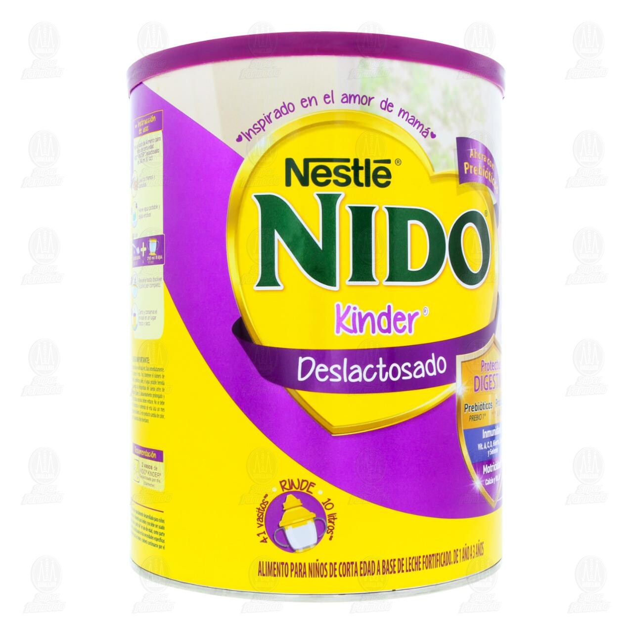 Alimento para Niños Nido Kinder Deslactosado, 1.5 kg.