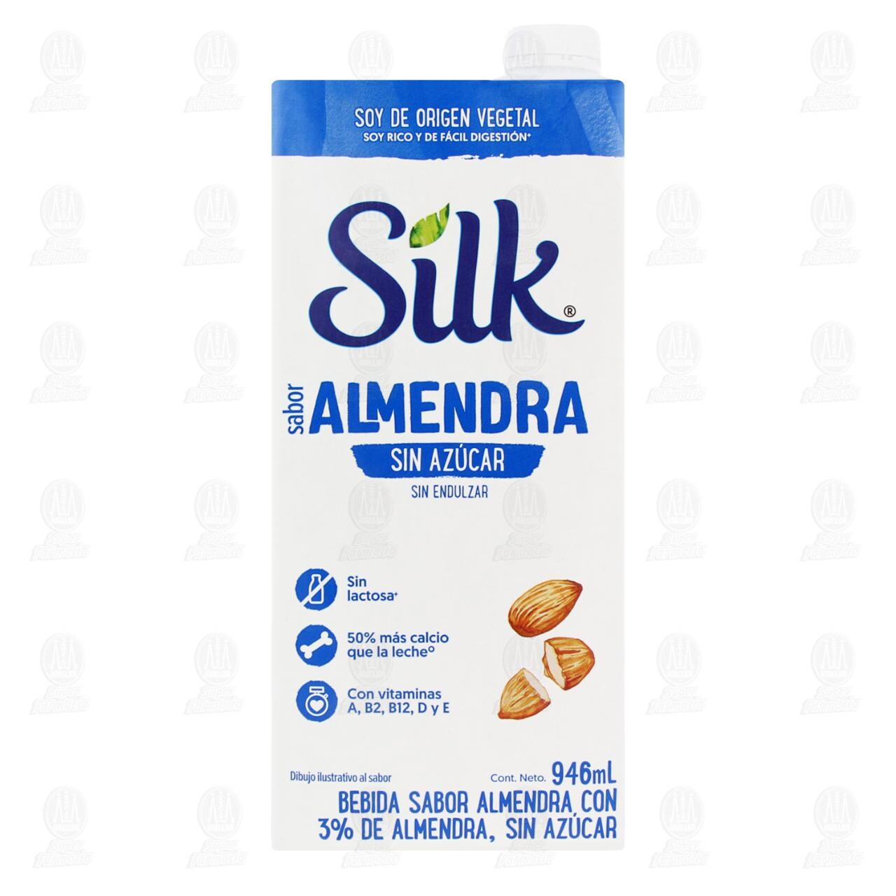 Bebida Silk Sabor Almendra sin Azúcar, 946 ml. image number 1