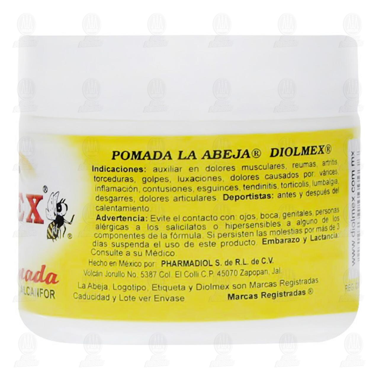 Pomada La Abeja Diolmex, 60 gr. image number 3