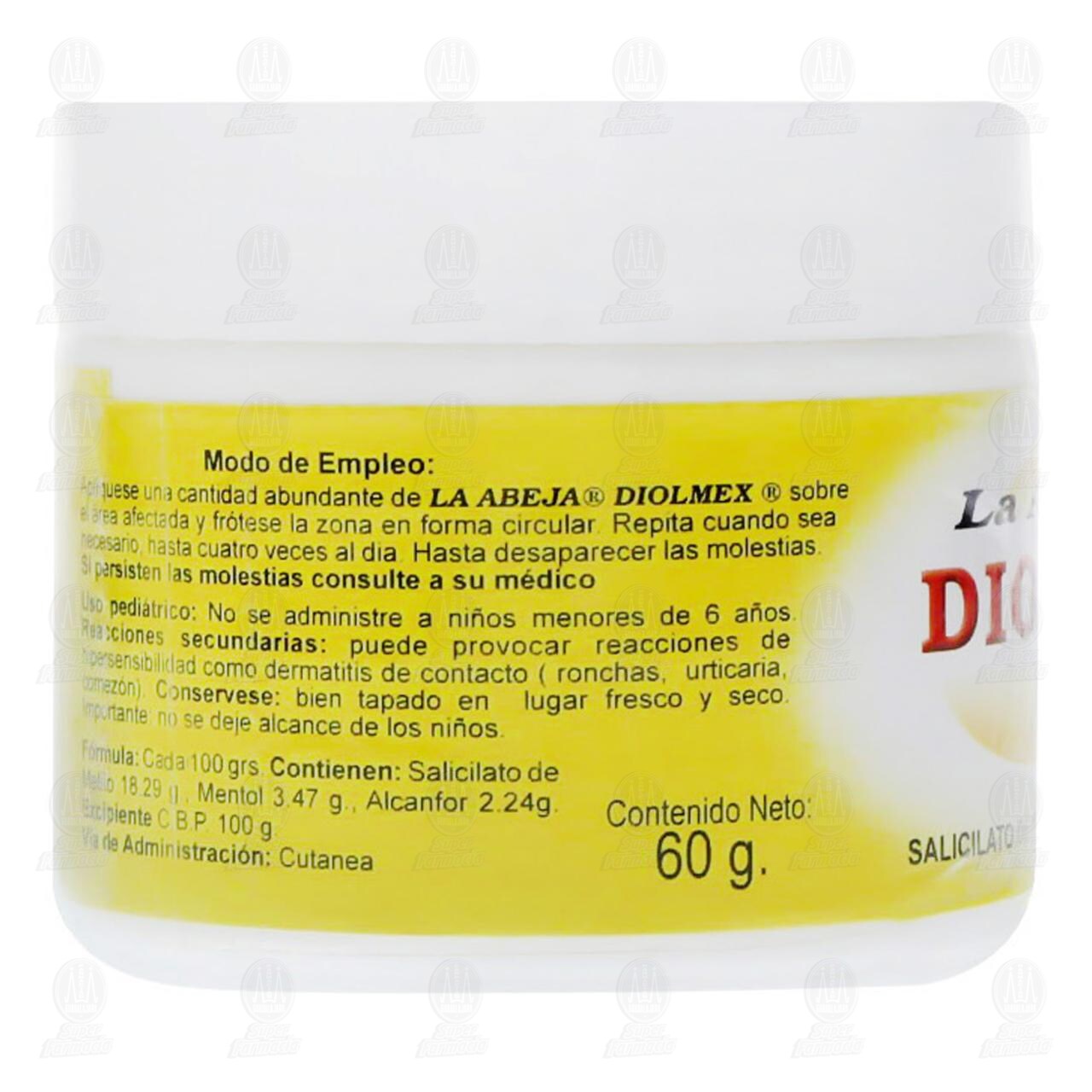 Pomada La Abeja Diolmex, 60 gr. image number 2