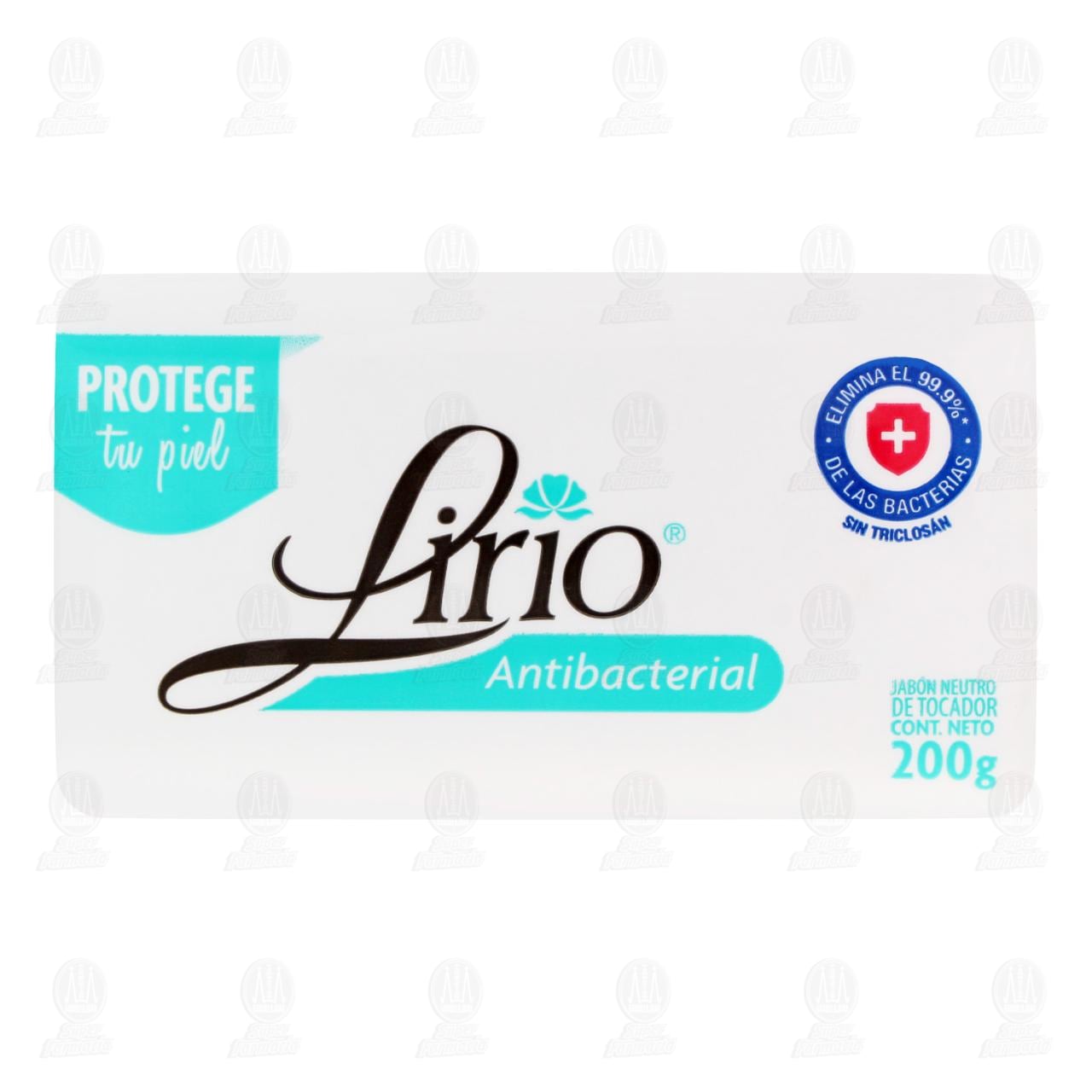 Jab&oacute;n de tocador Lirio Antibacterial, 200 gr. image number 1