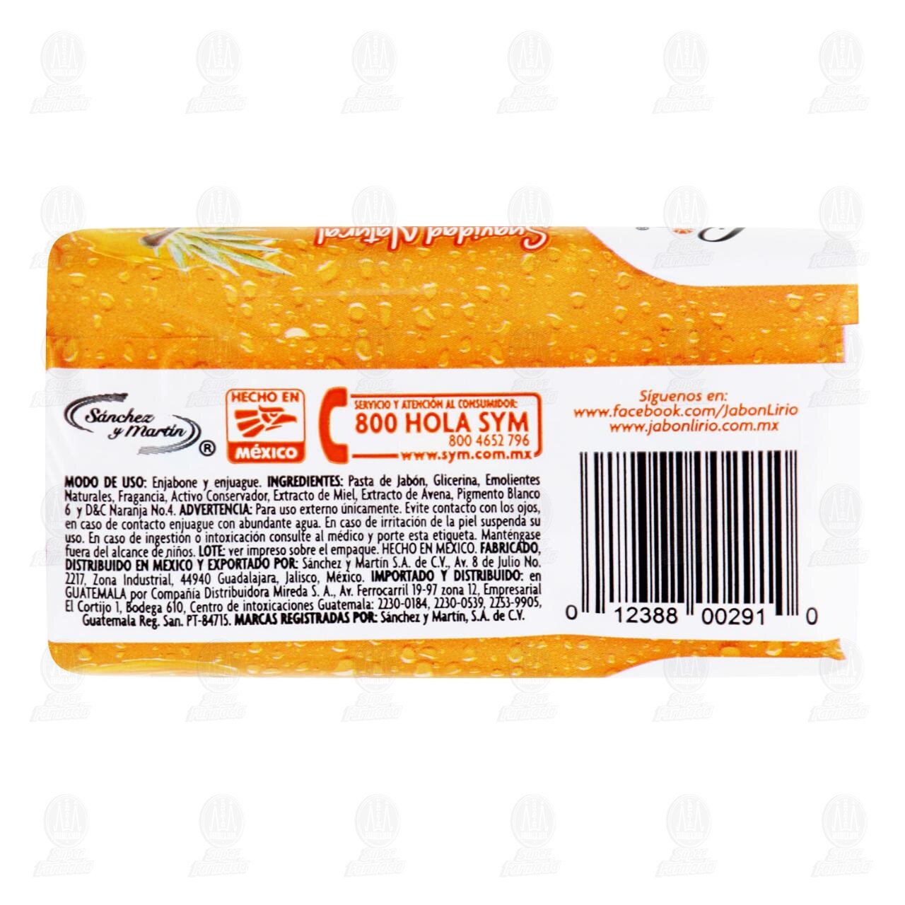 Jab&oacute;n de Tocador Lirio Bath & Spa Miel y Avena, 150 gr. image number 1