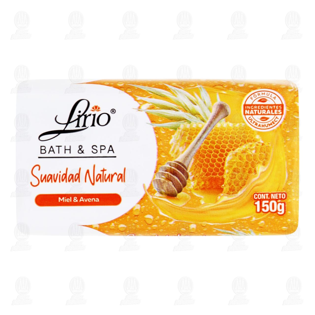 Imagen para Jabón de Tocador Lirio Bath &amp; Spa Miel y Avena, 150 gr.