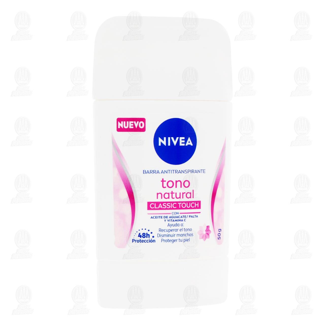 Nivea Antitranspirante Tono Natural Classic Touch en Barra, 50 gr.