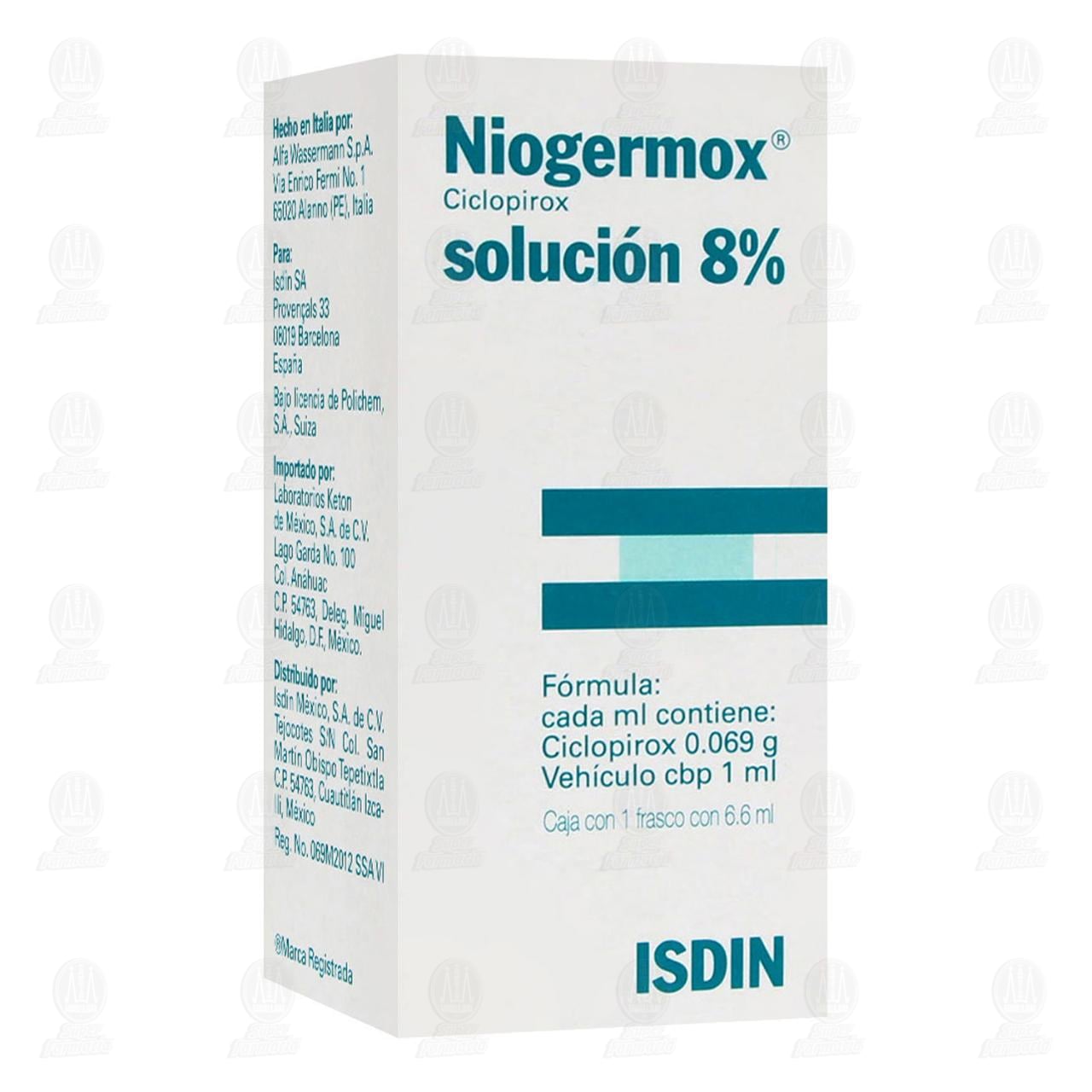 Isdin Niogermox Soluci&oacute;n 8%, 6.6 ml.