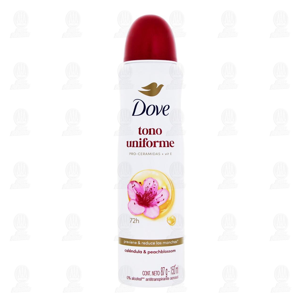 Antitranspirante Dove Tono Uniforme Cal&eacute;ndula & Peach Blossom en Aerosol, 150 ml. image number 1