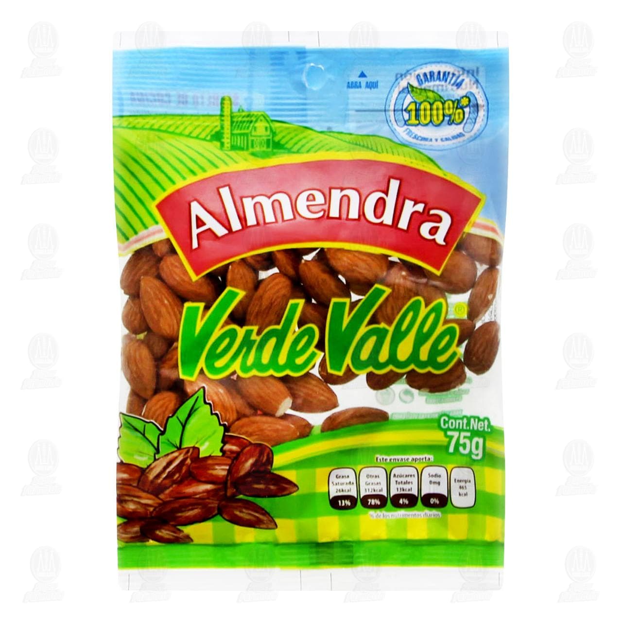 Almendra Verde Valle, 75 gr.