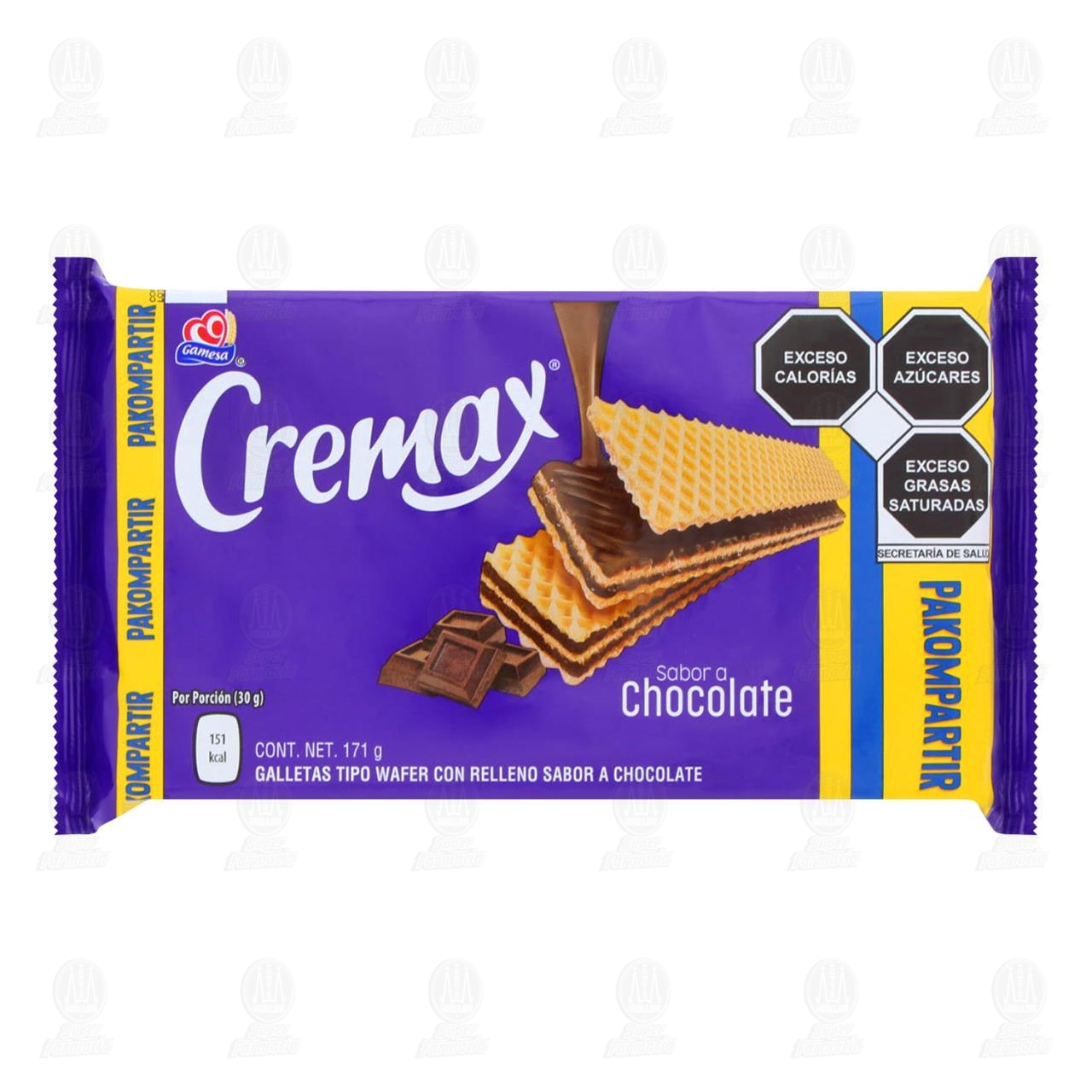 Imagen para Galletas Cremax Sabor a Chocolate, 171 gr.