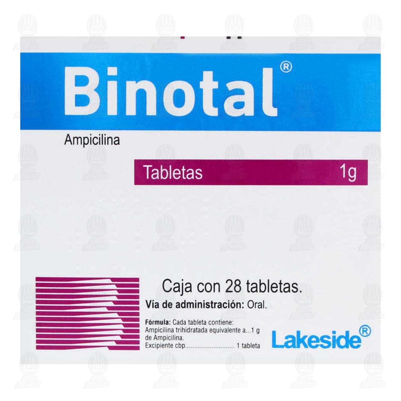 Binotal 1 gr, 28 Tabletas. image number 2