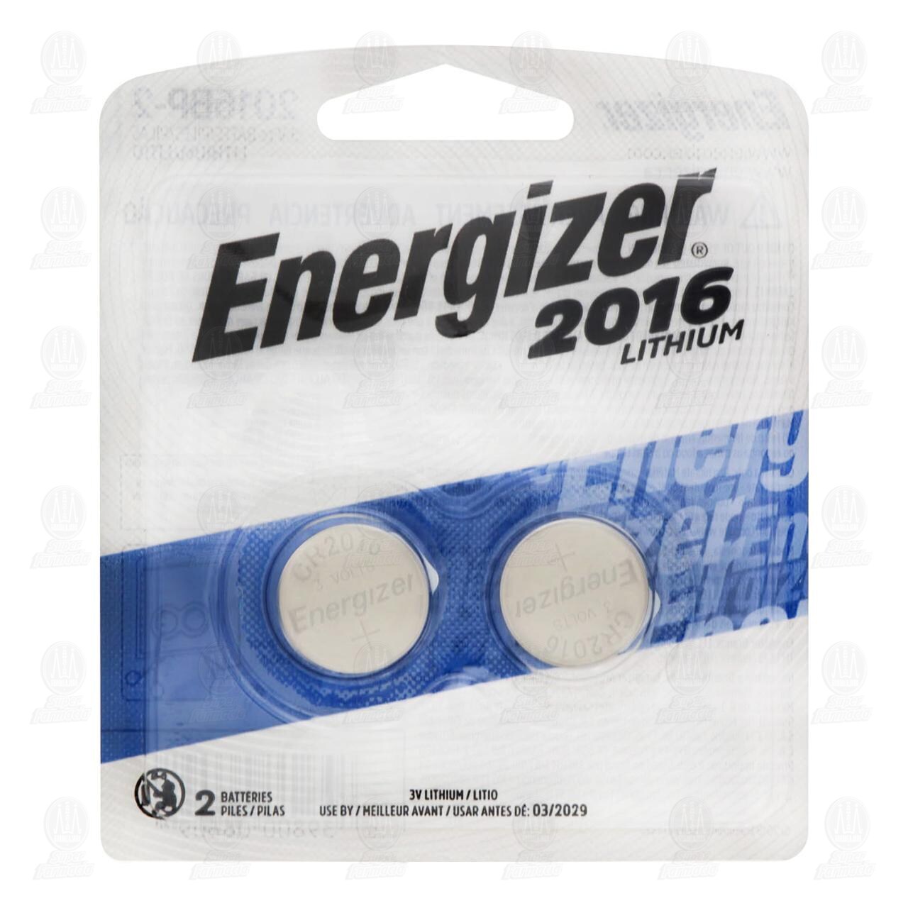 Pilas Energizer de Litio 2016, 2 pzas. image number 0