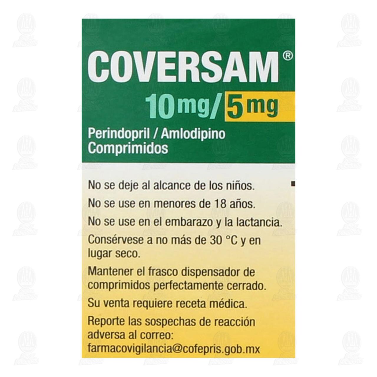 Coversam 10mg/5mg, 30 Comprimidos. image number 2