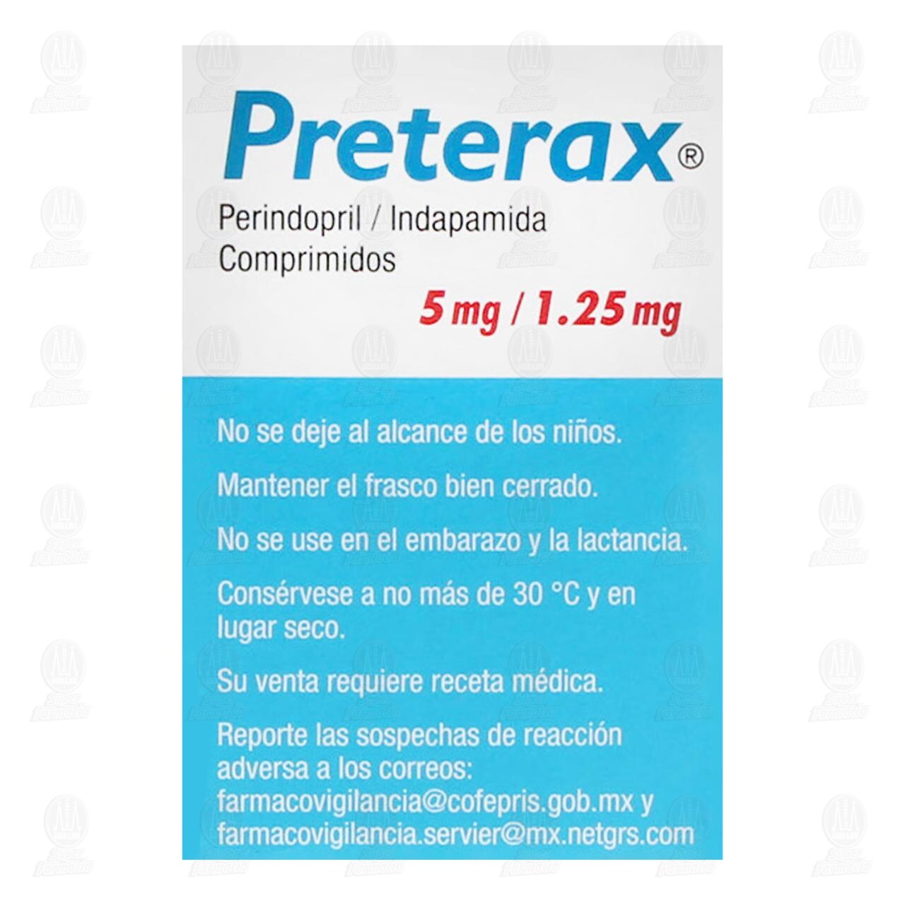Preterax 5mg/1.25mg, 30 Comprimidos. image number 2