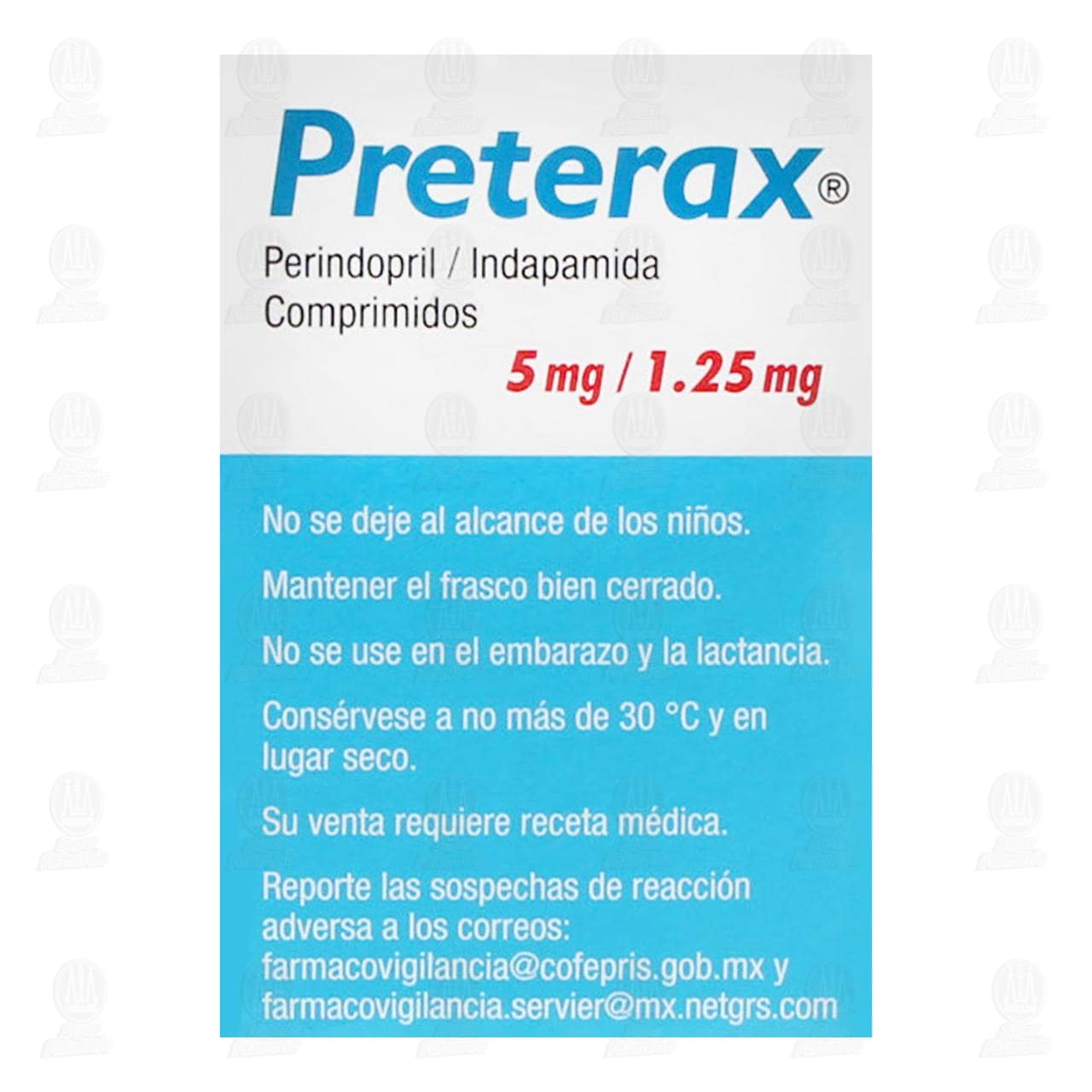 Preterax 5mg/1.25mg, 30 Comprimidos. image number 2