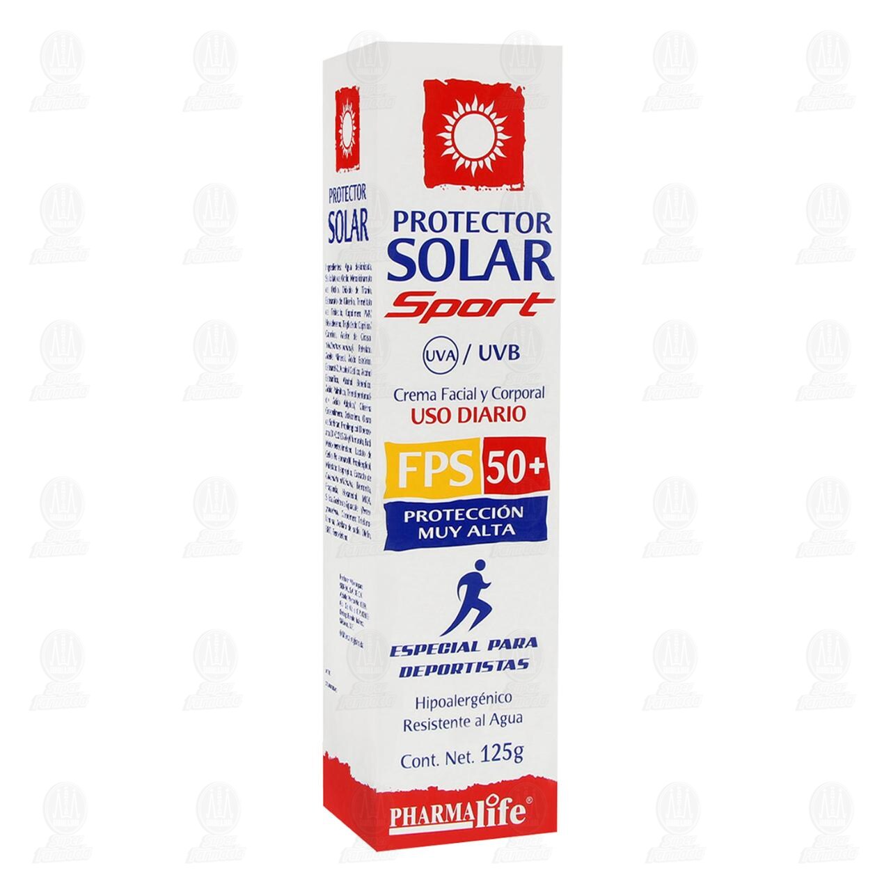 Protector Solar Sport Pharmalife Crema Facial y Corporal FPS 50, 125 gr. image number 0