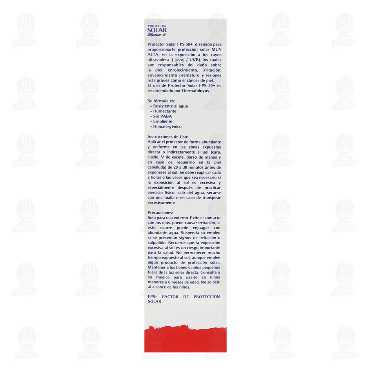 Protector Solar Sport Pharmalife Crema Facial y Corporal FPS 50, 125 gr. image number 2