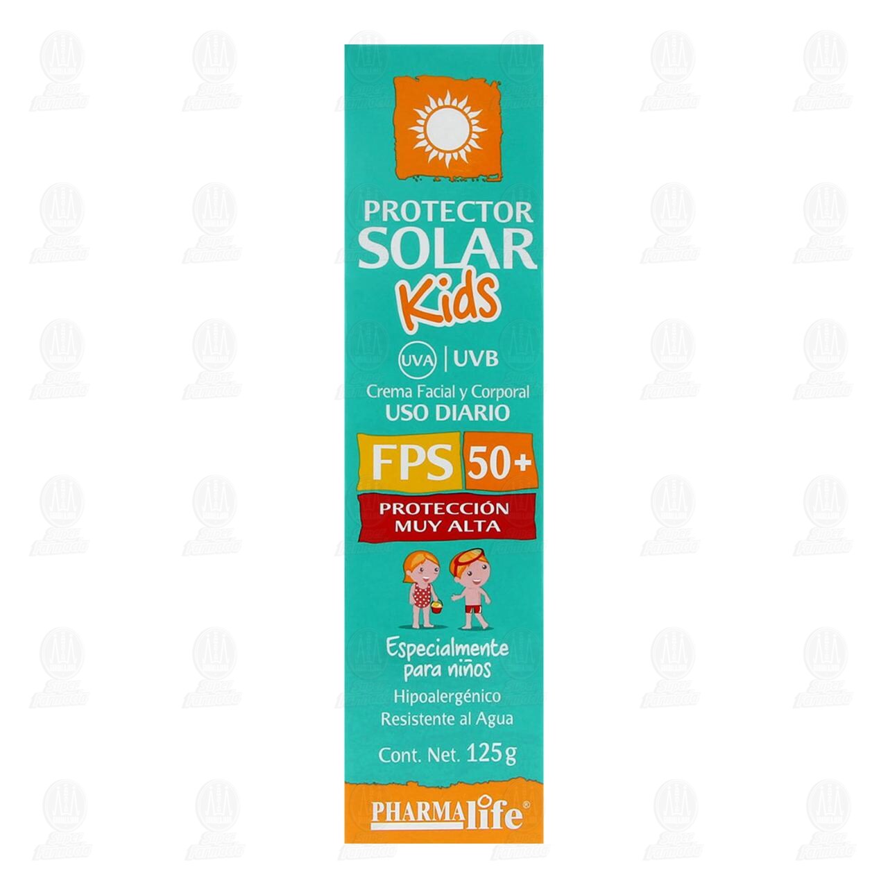 Bloqueador Solar Kids Crema 125gr FPS50+ Pharmalife image number 1