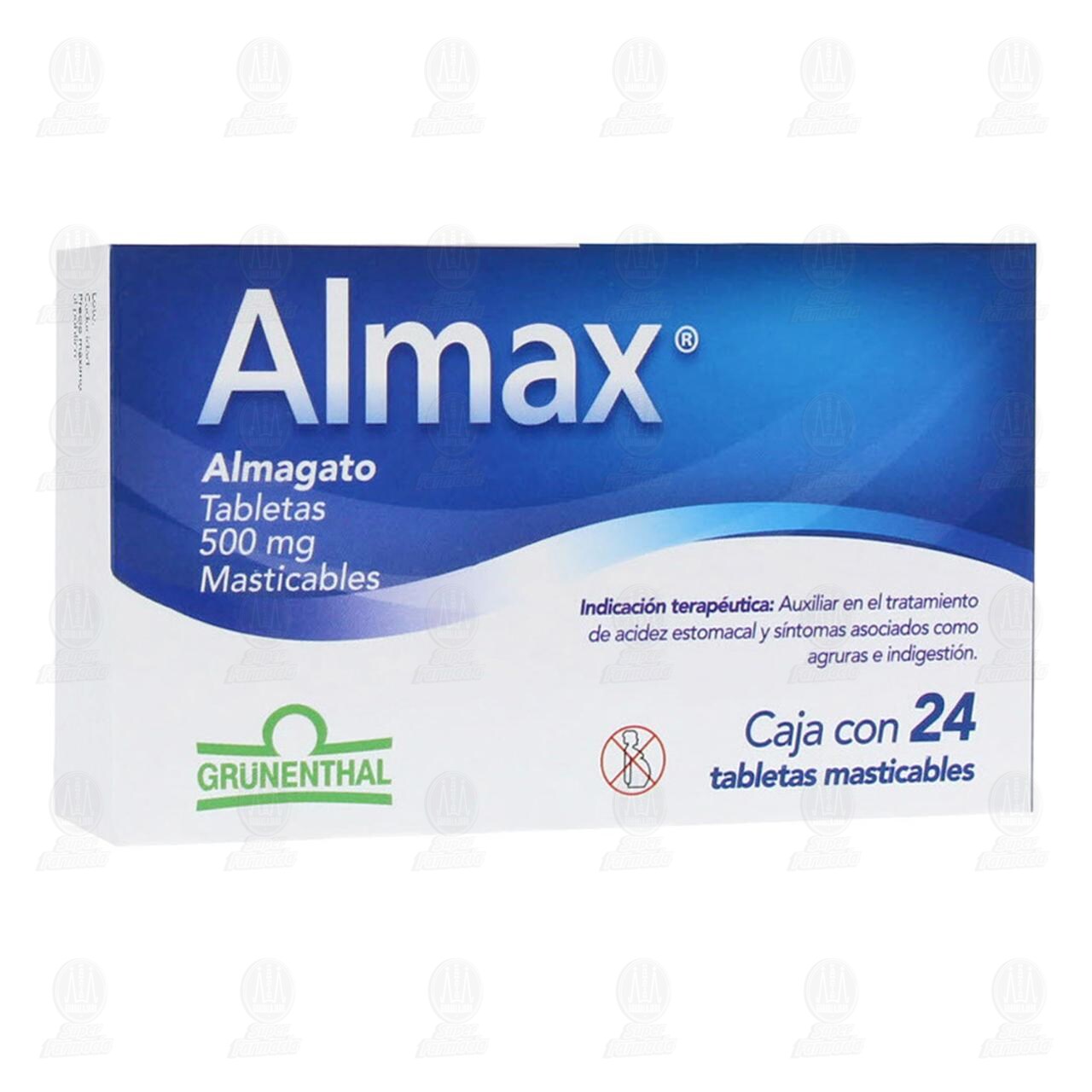 Almax 500 mg, 24 Tabletas. image number 0