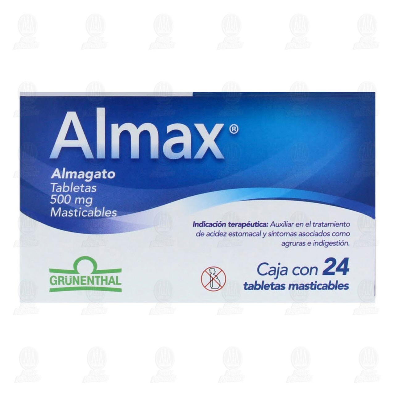 Almax 500 mg, 24 Tabletas. image number 1