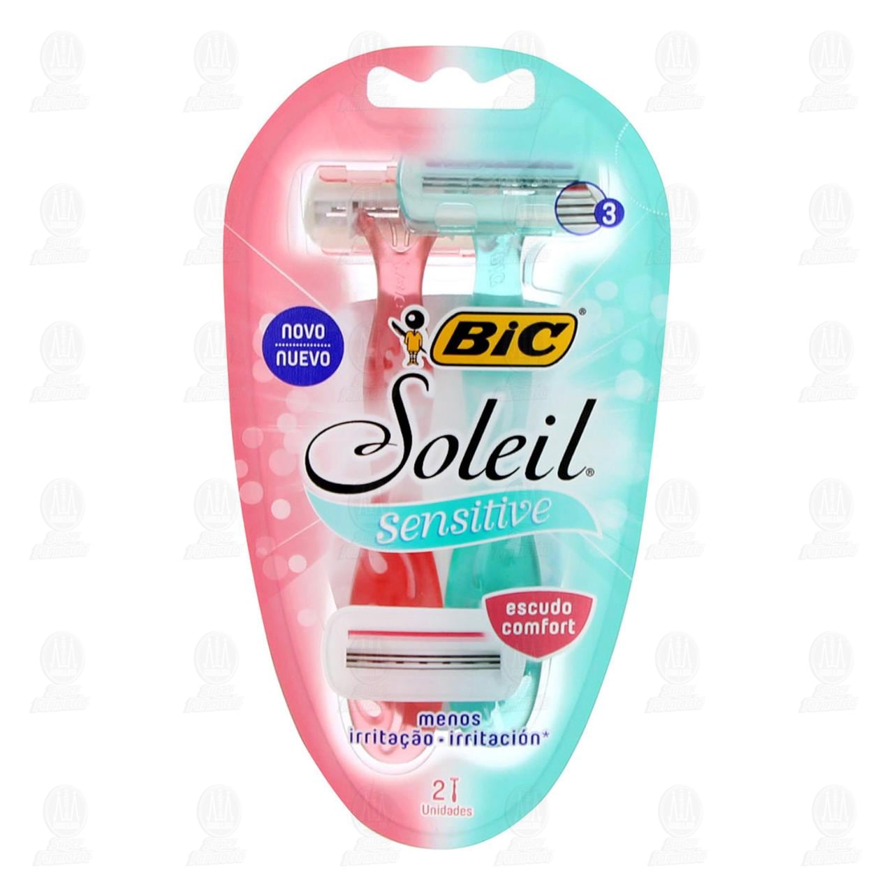 M&aacute;quinas para Afeitar Bic Soleil Sensitive Desechables, 2 pzas.