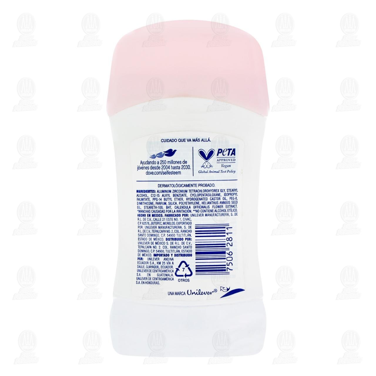 Antitranspirante Dove Tono Uniforme Rosas en Barra, 45 gr. image number 2