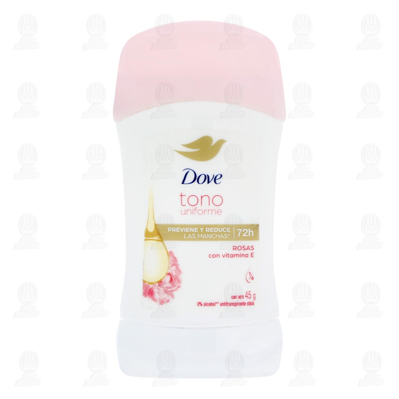 Antitranspirante Dove Tono Uniforme Rosas en Barra, 45 gr. image number 1