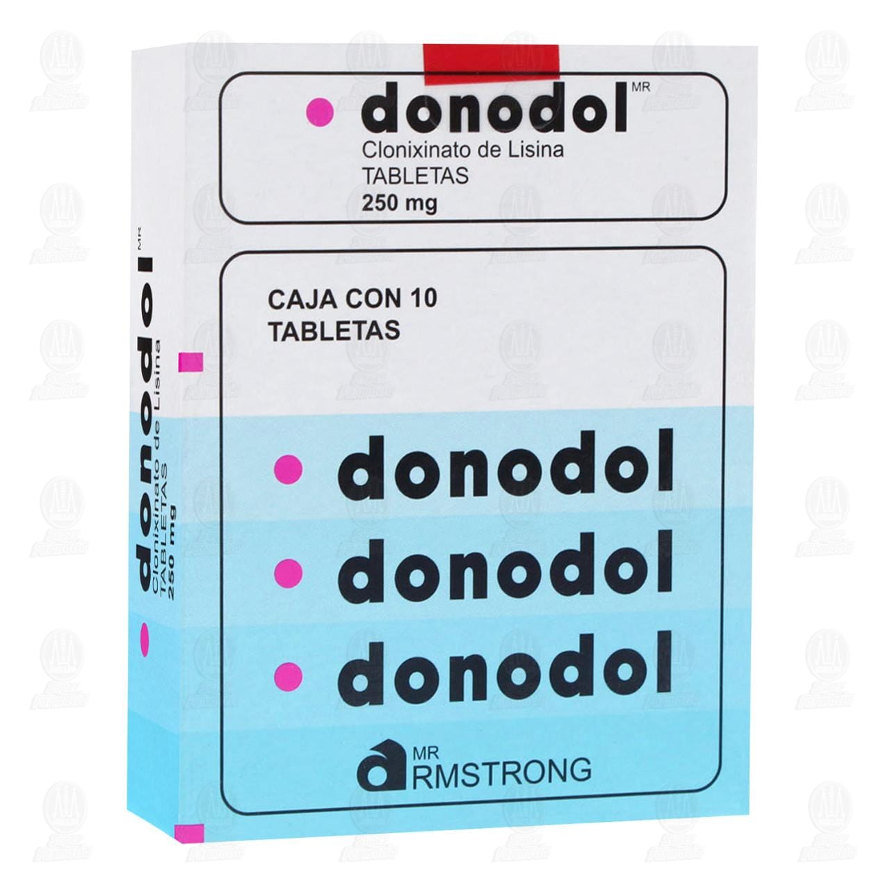 Donodol 250 mg, 10 Tabletas. image number 0