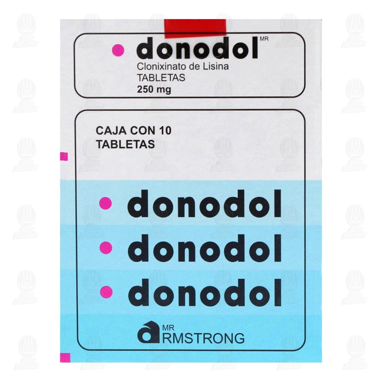 Donodol 250 mg, 10 Tabletas. image number 1