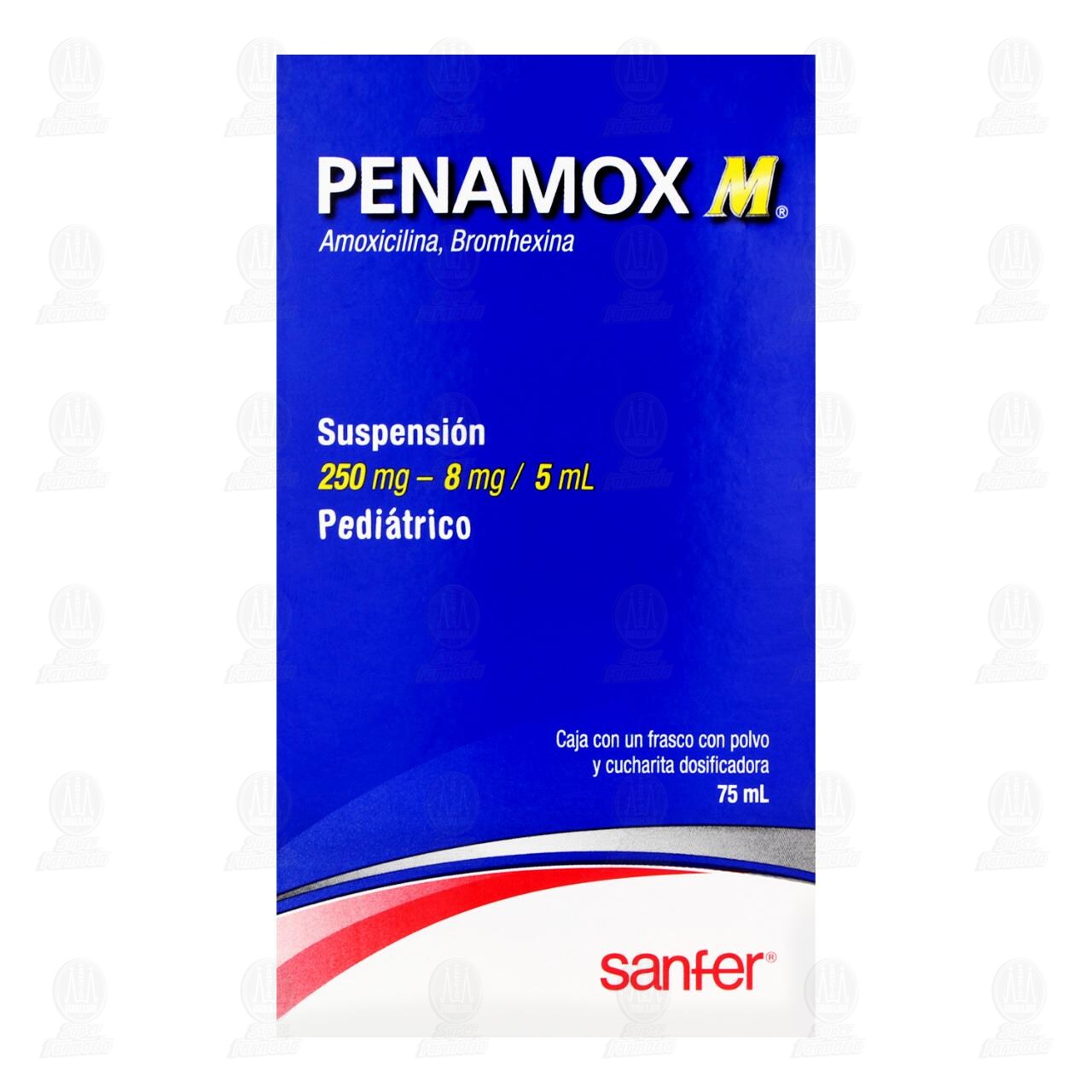Penamox M 250/8mg/5ml 75ml, Suspensi&oacute;n Pedi&aacute;trica. image number 1